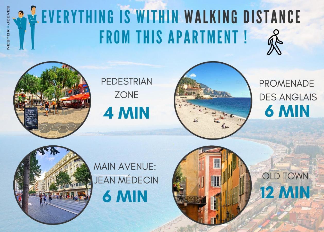 Nestor&Jeeves - STANDING BAQUIS - Central - Close sea Niza Exterior foto